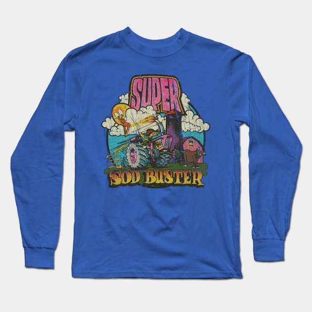 Super Sod Buster Tractor 1974 Long Sleeve T-Shirt by JCD666